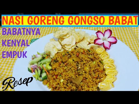 RESEP NASI GORENG BABAT  RESEP NASI GORENG GONGSO BABAT 