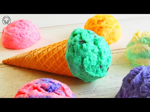 【ASMR】Never Melting ice cream!?/溶けないアイスクリーム!?【なんちゃってスイーツ】