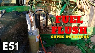 Larry's Life E51 | How to do a Tractor Fuel Flush - John Deere 7230R with Injector Issues Thumbnail