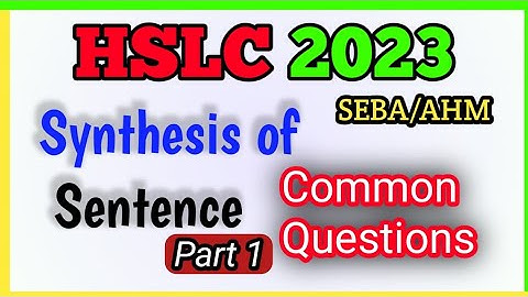 Common Synthesis of Sentences for the HSLC 2023 | SEBA/AHM