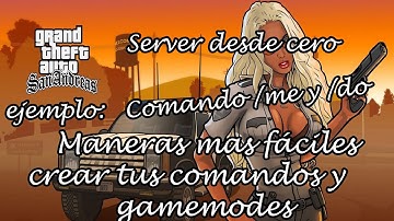 MANERA FACIL PARA CREAR  GAMEMODES PAWNO SERVER GTA DESDE CERO | SERVER GTA SAMP DESDE CERO | PART 6
