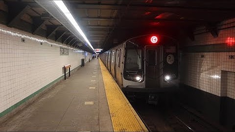 MTA NYC Subway : Euclid Avenue Bound R179 (C) Train Via The (F) Line @ 23rd Street