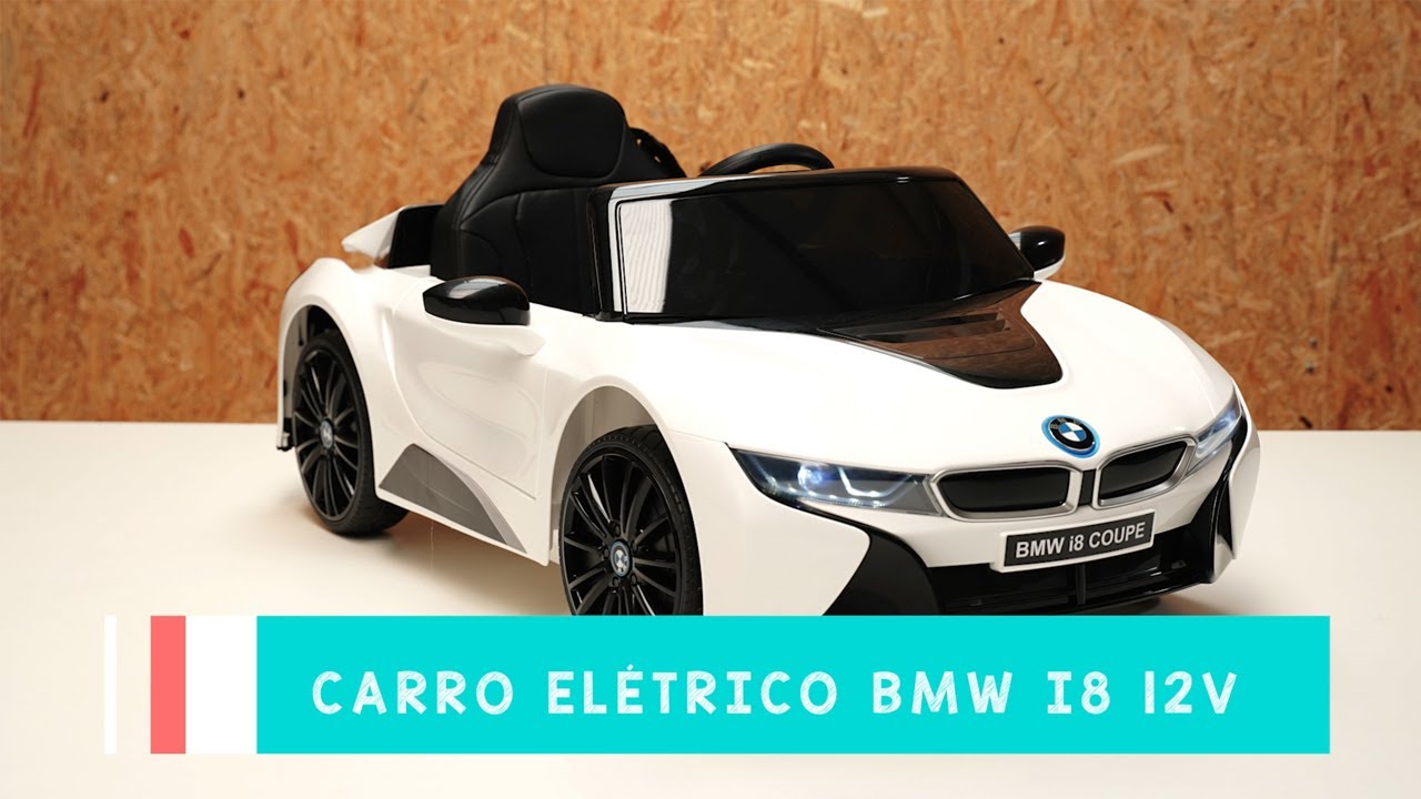 Mini Carro Elétrico Infantil Criança BMW I8 Licenciado 12V Com