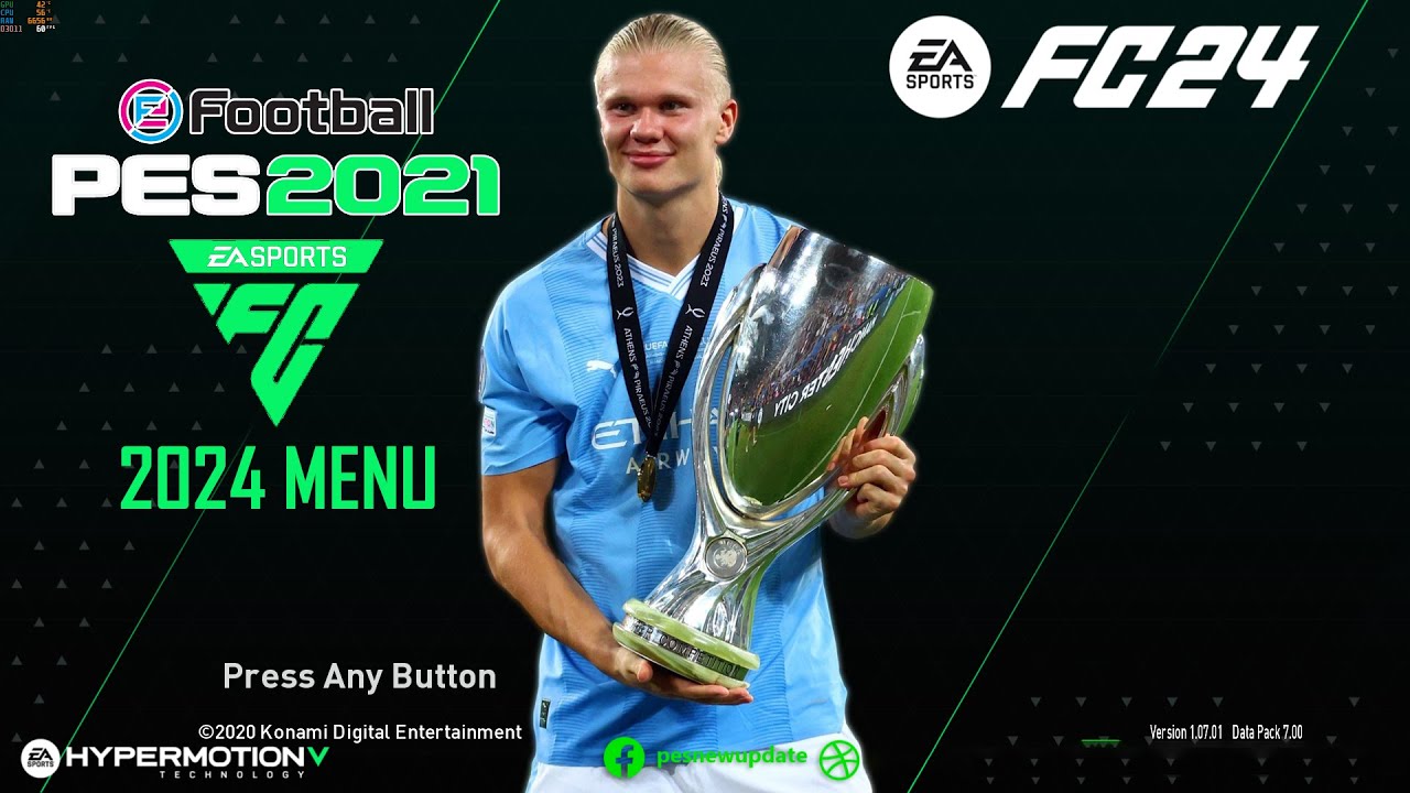 PES 2021 NEW MENU EA FC 2024 - YouTube