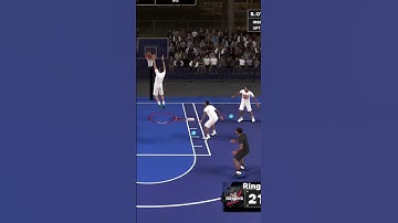three pointer by Shaq (goaltend)did this count #shorts #2k #2k23