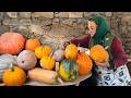 Daily Mountain Life: Fixing the Barn and Harvesting Pumpkins with Grandma