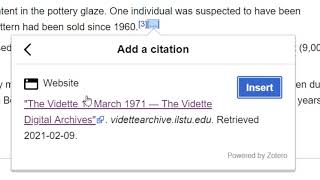 [53] Adding a Newspaper Reference Manually to a Wikipedia Page