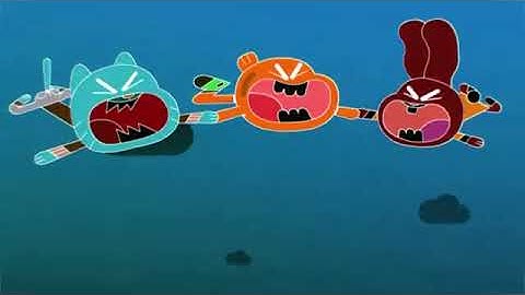 Preview 2 Gumball, Darwin and Anais Watterson Falling (Reupload)