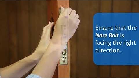 EMTEK Mortise   How to Install