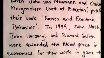 Game Theory , Part 1 ( Quick Introduction )