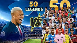 Mbappé 🆚 50 Ultra Legends 👽🔥(Pelé,Maradona,Zidane,Kaká, Ronaldo, Messi, Neymar)