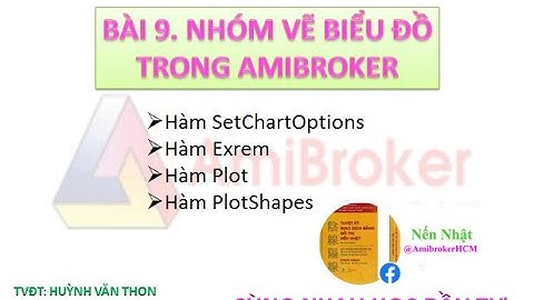 Bài 9  Các lệnh vẽ biểu đồ trong Amibroker