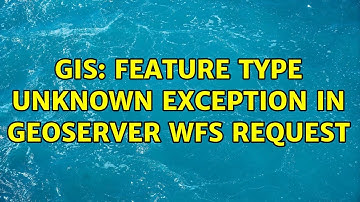 GIS: Feature Type Unknown exception in GeoServer WFS request