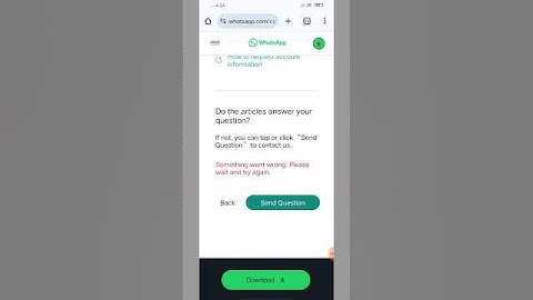 Something want wrong Please wait and try again WhatsApp problem | #whatsapp #whatsappbanned