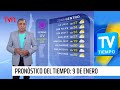 Pronóstico del tiempo: Domingo 9 de enero | TV Tiempo