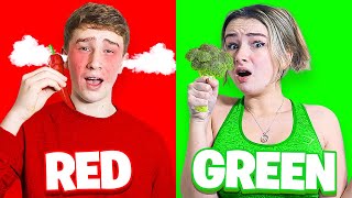 Eating Only ONE Colour Food For 24 Hours - CHALLENGE