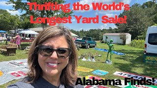 Thrifting the World’s Longest Yard Sale! Hwy 127 Alabama Finds | Part 1