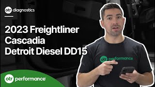 2023 Freightliner Cascadia Detroit Diesel DD15 Live Demo with OTR Diagnostics Scan Tool