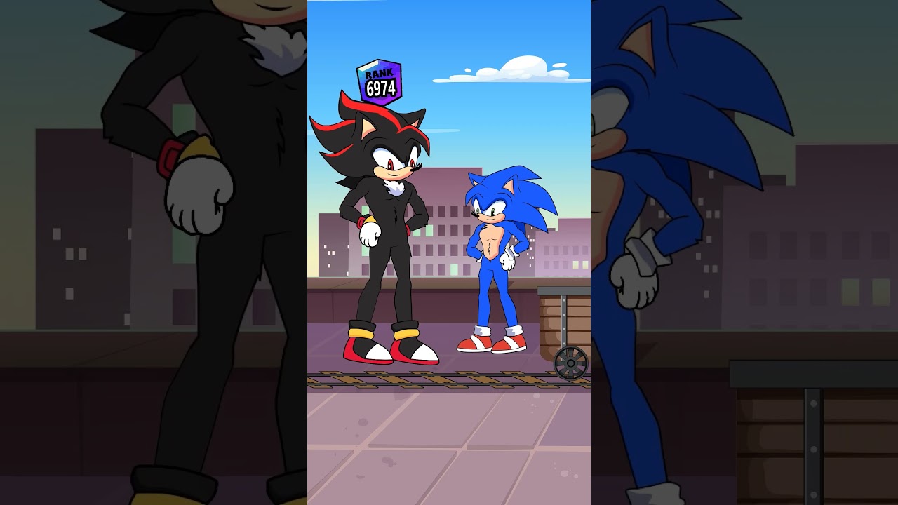 When Shadow and Sonic guess the character singing in the box to level up their rank!