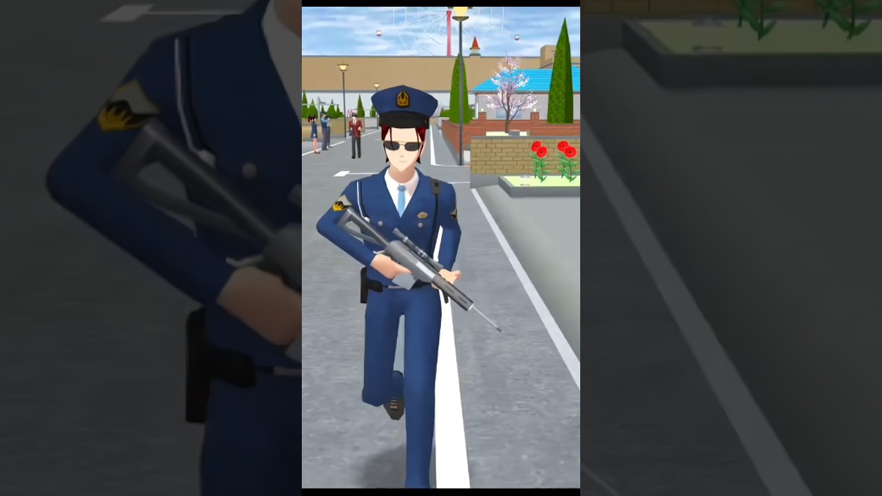 yuta police man salute other police 