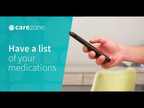 CareZone app- create a med list