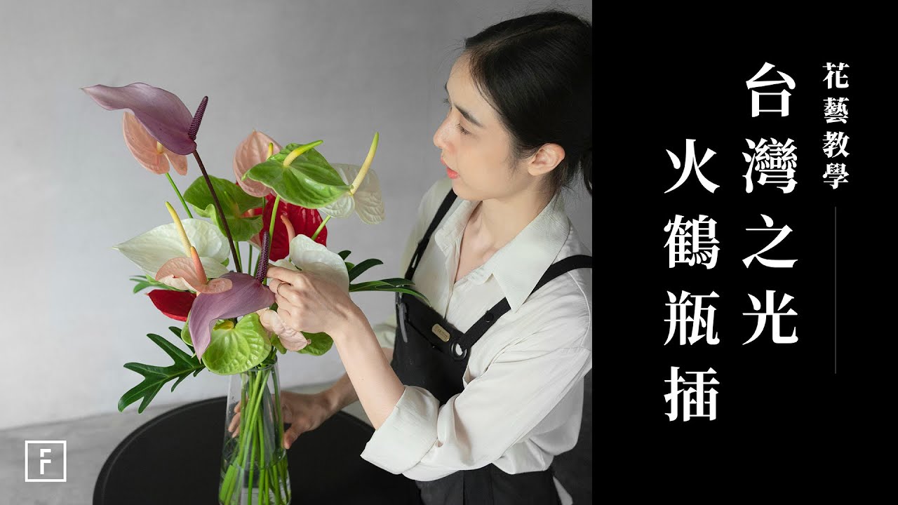 從今天開始愛火鶴！層次插花小技巧｜花藝教學｜花裡 FORi Flower