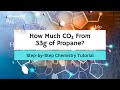 Mass-to-Mass Stoichiometry | How Much CO₂ from 33g of Propane? | Combustion Reaction Solved!