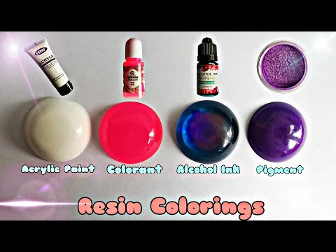 Different Ways to Color Resin | Acryclic Paint, Colorant, Pigment & Alcohol Ink | Tiktok Resin