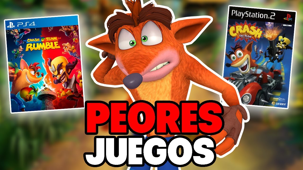 LOS PEORES JUEGOS DE CRASH BANDICOOT