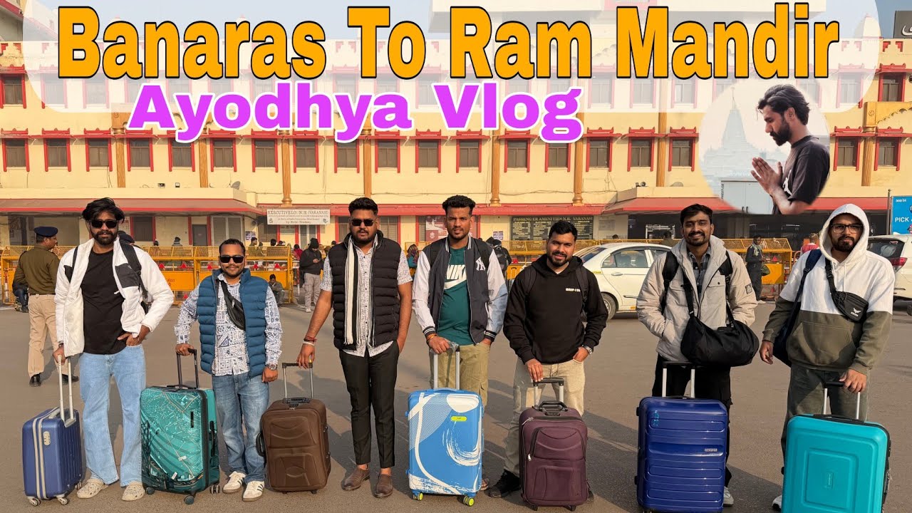 Banaras Se Vande Bharat Train Se Ram Mandir Ayodhya 🙏 || Ayodhya Vlog Food Mandir || RJ Neeraj Vlog 