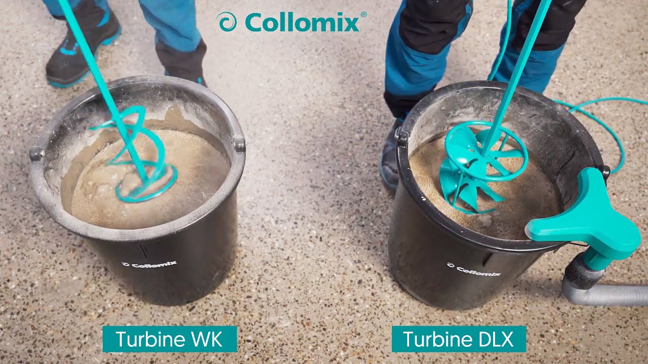 Turbine DLX Collomix pour le mélange de ragréage