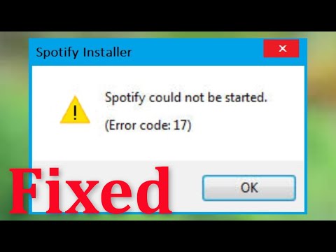 How To Fix Spotify Installer Could Not Be Start - ( Error Code 17) Windows 10/8/7/8.1