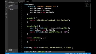 ES6 classes in JavaScript