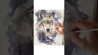 Волк Акварелью /Wolf Watercolour