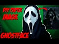 DIY paper GHOSTFACE Mask for Halloween || How to make Halloween Mask