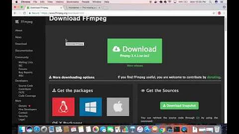 How to Install FFMPEG on Mac