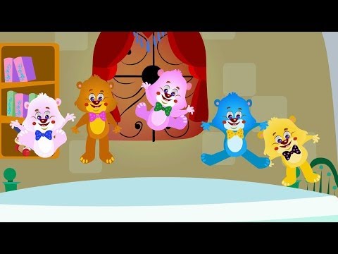 Five Little Teddy Bears | Kindergarten Nursery Rhymes For Children | Kids Tv Cartoons