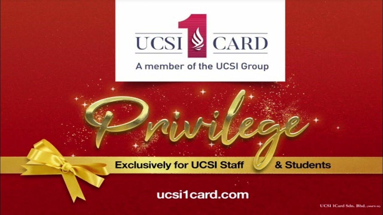Ucsi 1card discount privilleges for ucsi student youtube