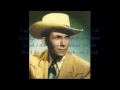 Lovesick Blues Hank Williams with Lyrics