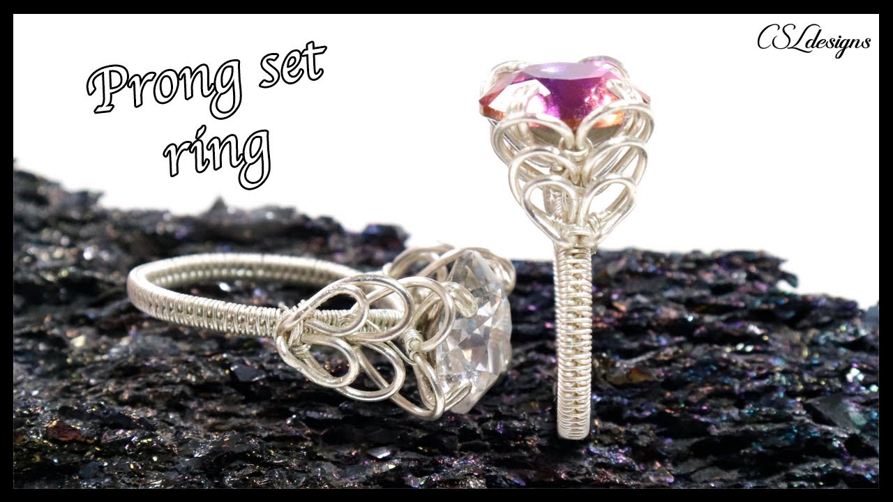 Heartbeat prong set wirework ring ❤️❤️❤️