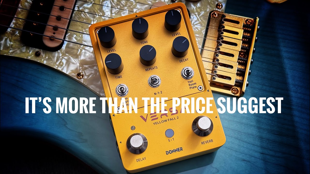 Donner Versa Yellow Fall 2 Stereo Delay and Reverb - YouTube