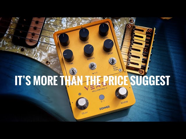 Donner Versa Yellow Fall 2 Stereo Delay and Reverb - YouTube