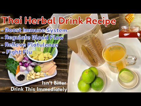 Thai Herbal Drink That Doesn’t Taste Bitter That You Need To Try | All Beneficial Herbs In One Drink