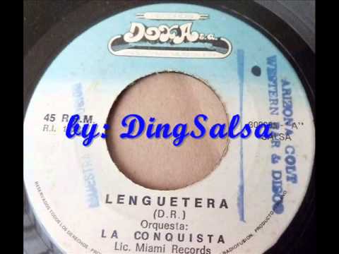 LA CONQUISTA - LENGUETERA, Sello MIAMI RECORDS