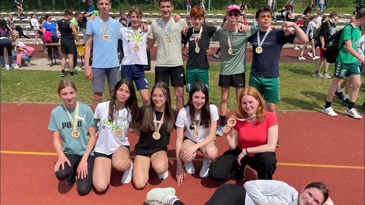 OŠ J. Dalmatina  2023- atletski peteroboj 8.-9.r. 👍💪👏🥇🥈🥉