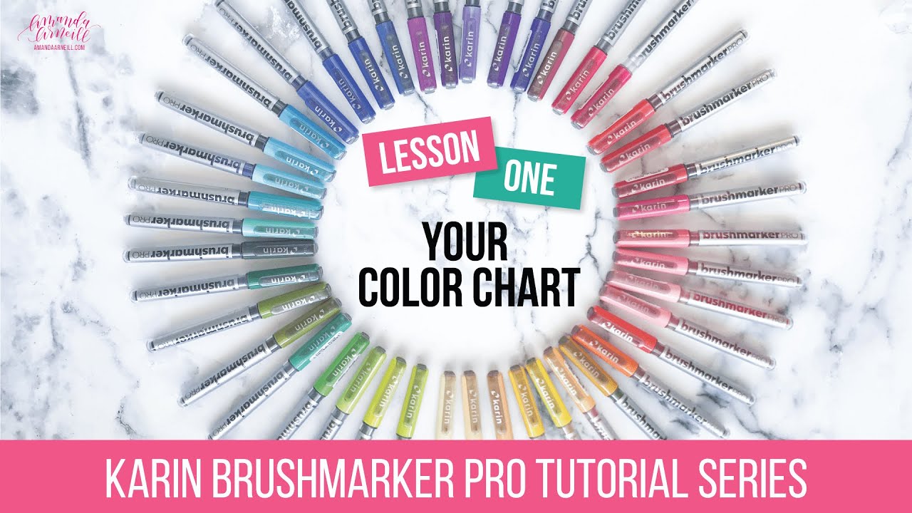 How to Use Brushmarker PRO Markers by KARIN - Color Application 