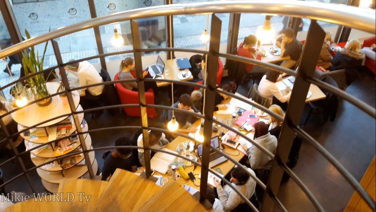 PRAGUE CAFEDU, a great cafe to study or work. Open 24/7 near