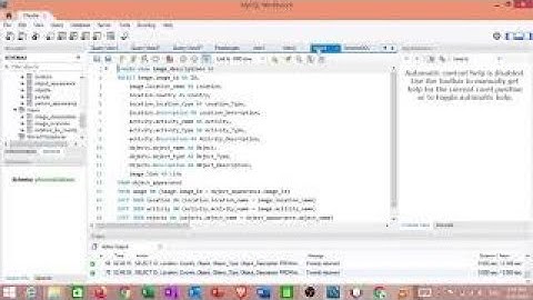Database Demonstration for CIS class