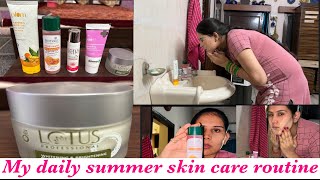 My daily skin care routine #my summer skin care routine #my day and night skin care routine