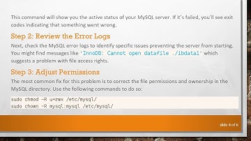 Troubleshooting MySQL Server Startup Issues on Ubuntu: Control Process Exited with Error Code